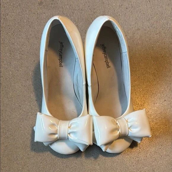 Jeffrey Campbell BIG White Bow Shoes - Picture 8 of 13